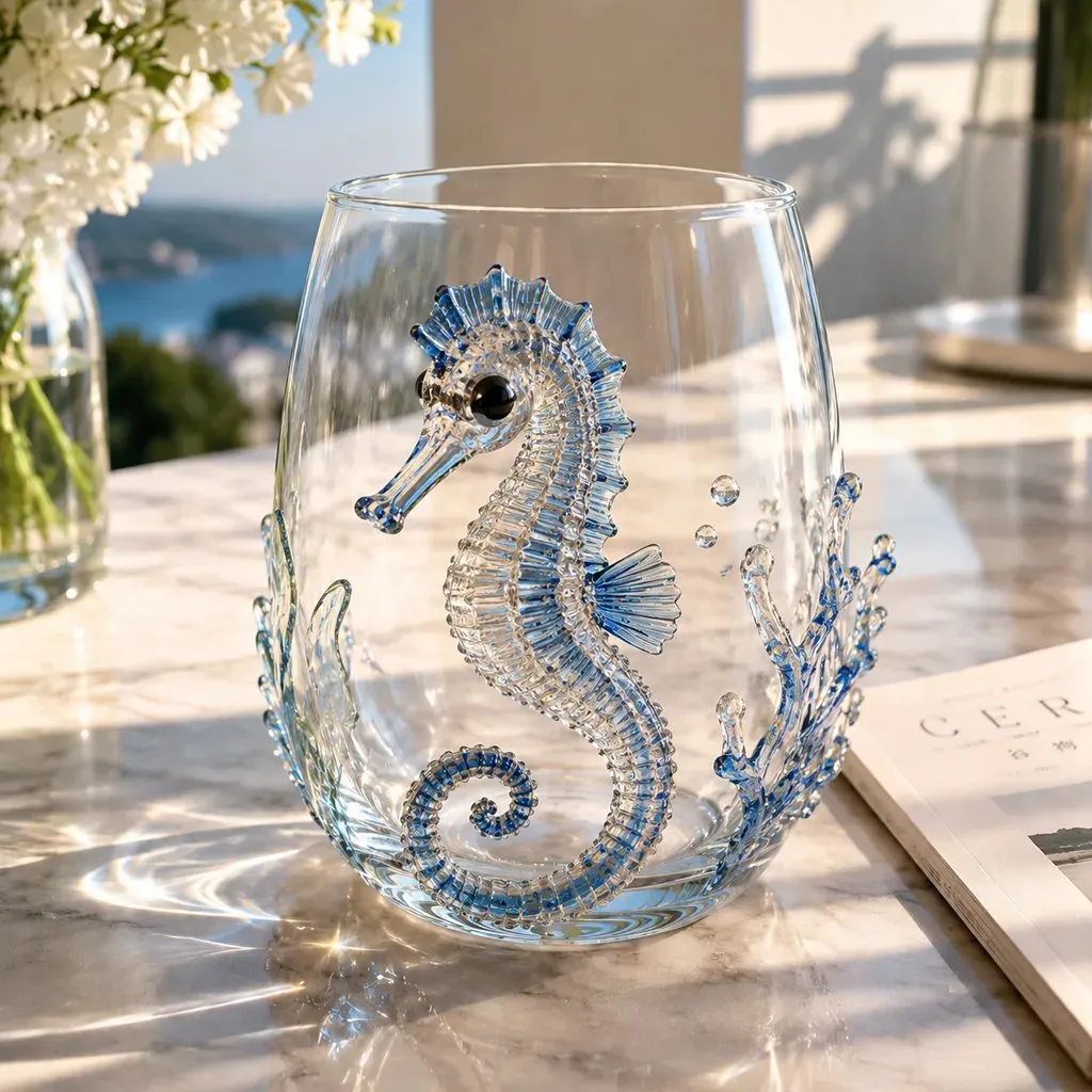 🔥 Last Day 49% OFF – 🌊 3D Ocean Animal Artisan Glassware Collection