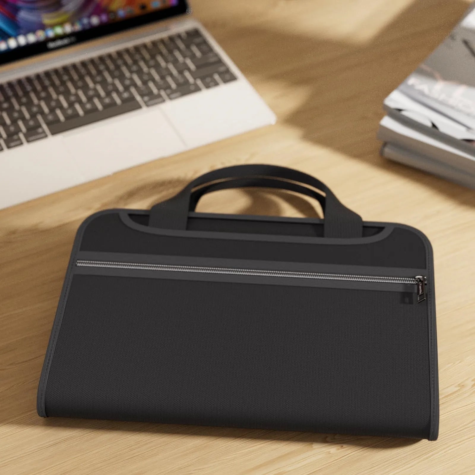 🔥 Fire-Resistant Document Organizer – Waterproof Accordion File Folder 💼