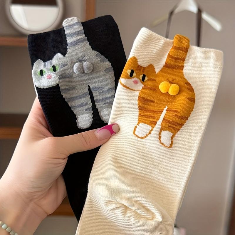 "Cheeky Cat" 3D Magnetic Socks – Hilarious Animal Butt Socks | Best Gift for Cat Lovers