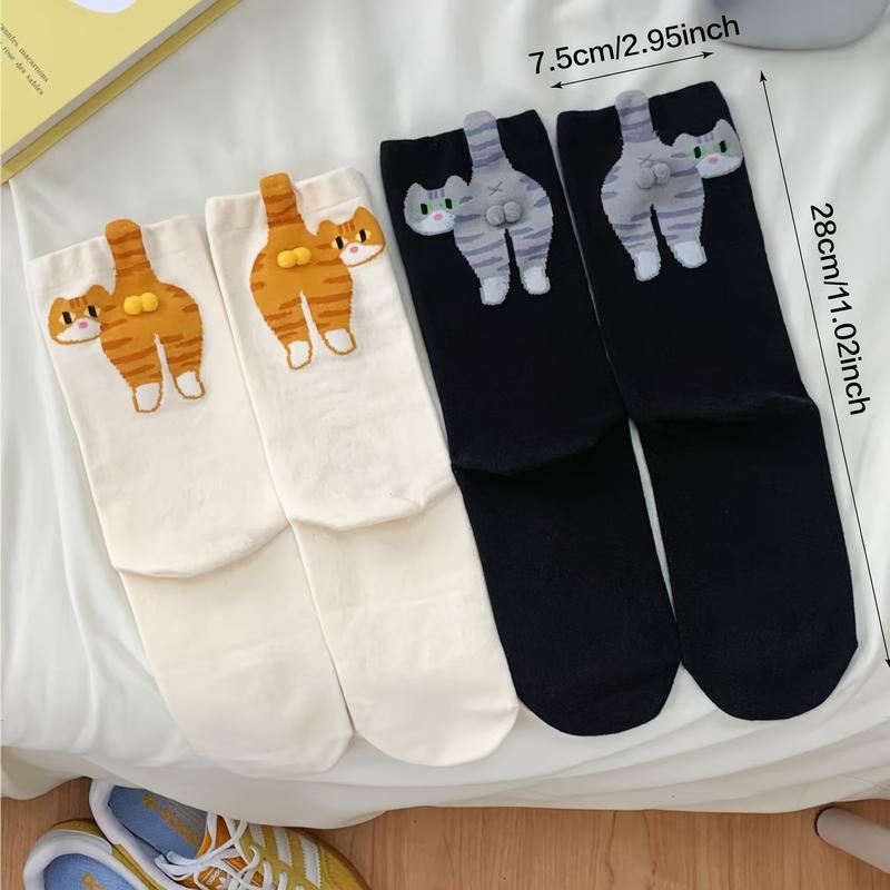 "Cheeky Cat" 3D Magnetic Socks – Hilarious Animal Butt Socks | Best Gift for Cat Lovers