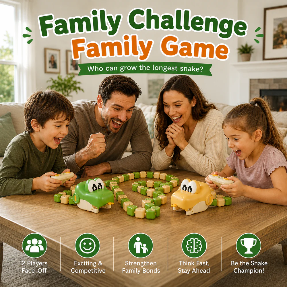 🔥 LAST DAY 49% OFF! Real-Life RC Snake Toy, Screen-Free Game for Kids 4+ & Family 🐍