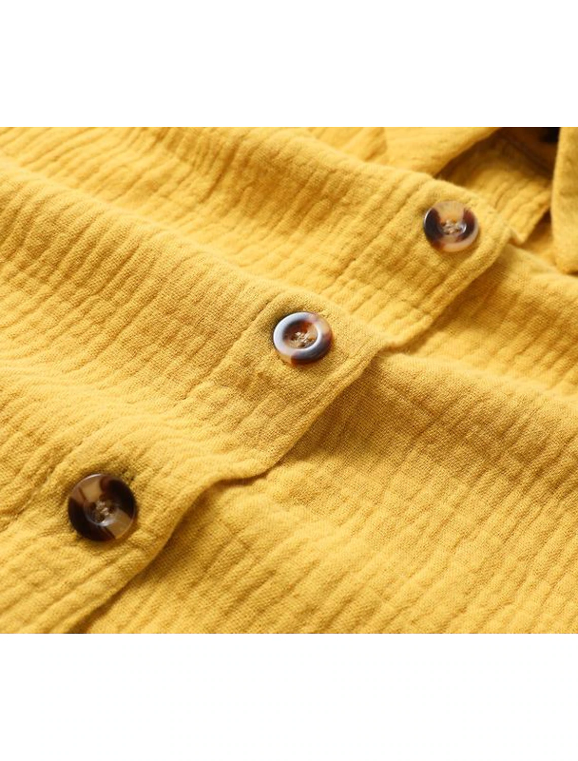 Women’s Cotton-Linen V‑Neck Mini Dress – Casual Fit