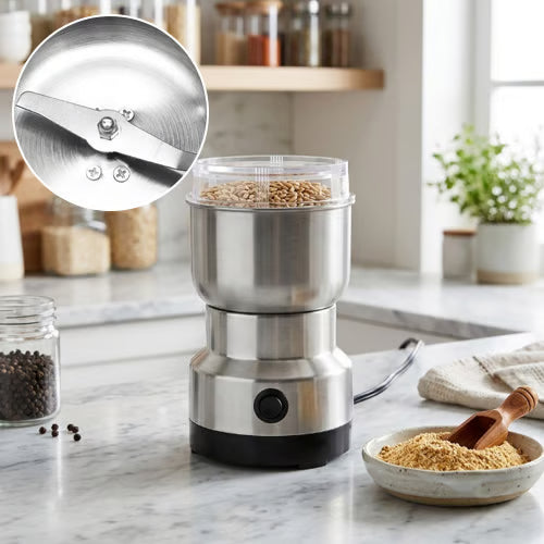 🌿 High-Speed Stainless Steel Grinder – Fresh Spice, Grain & Coffee Grinding ⚡