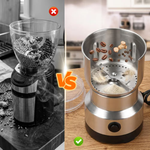 🌿 High-Speed Stainless Steel Grinder – Fresh Spice, Grain & Coffee Grinding ⚡