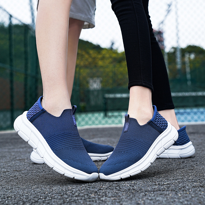Slip-on comfortable breathable orthopedic shoes for the elderly