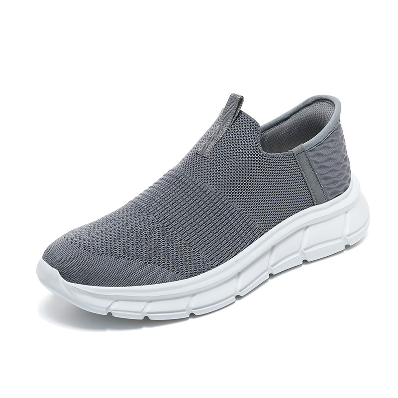Slip-on comfortable breathable orthopedic shoes for the elderly