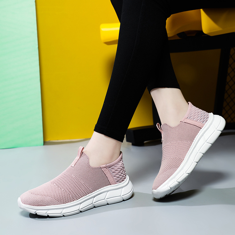 Slip-on comfortable breathable orthopedic shoes for the elderly