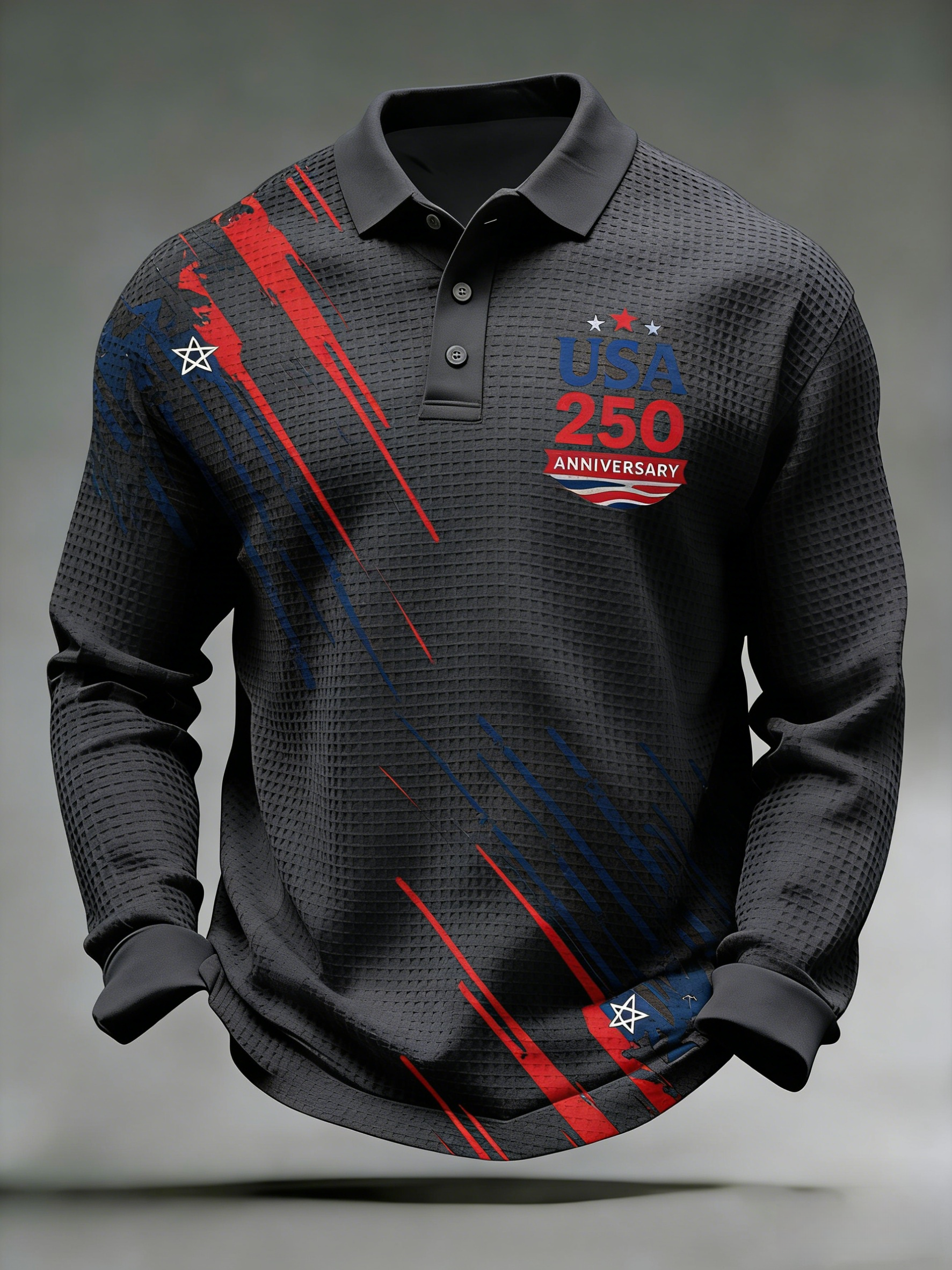 Men's 250th Anniversary Printed Casual Polo Shirt
