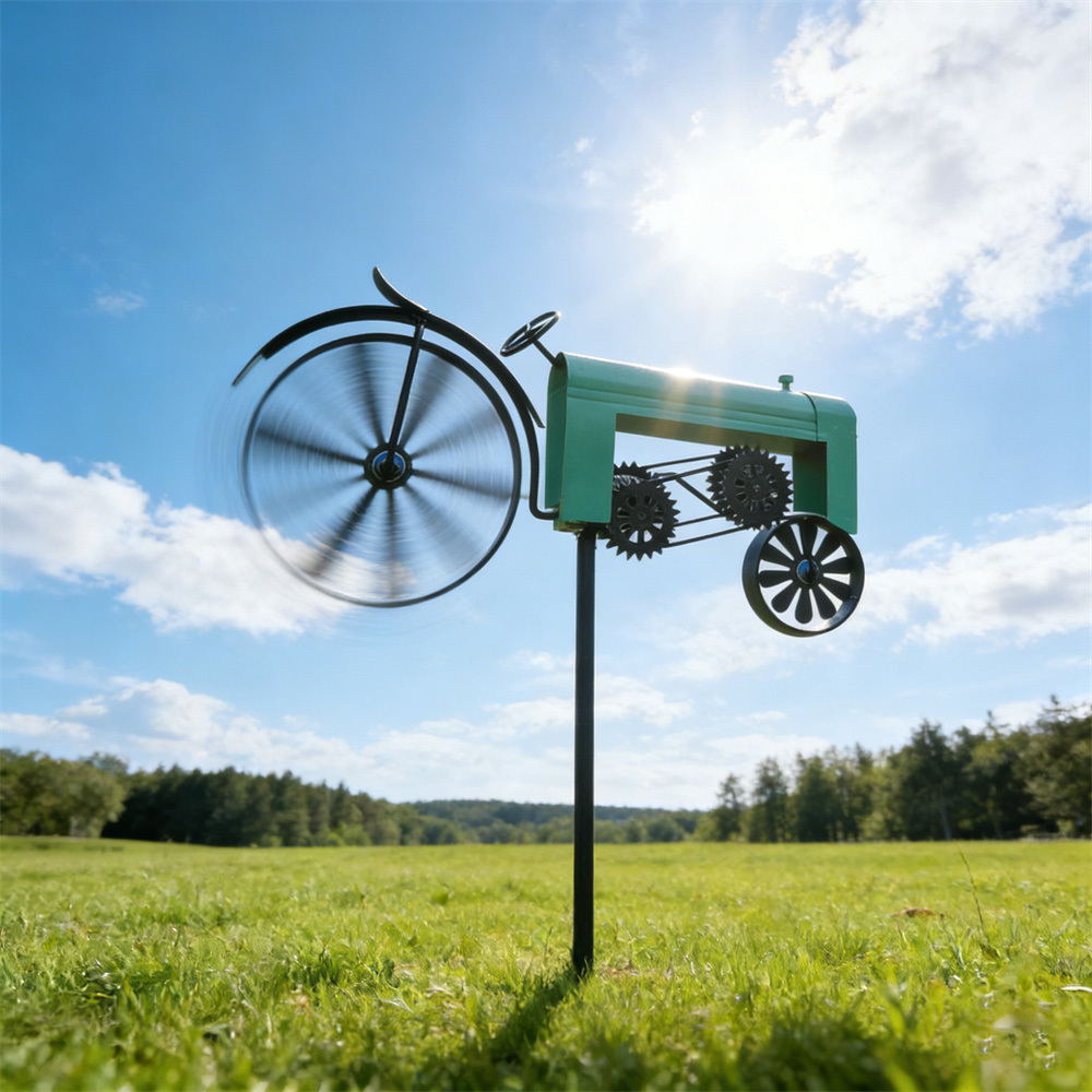 Classic Tractor Garden Wind Spinner