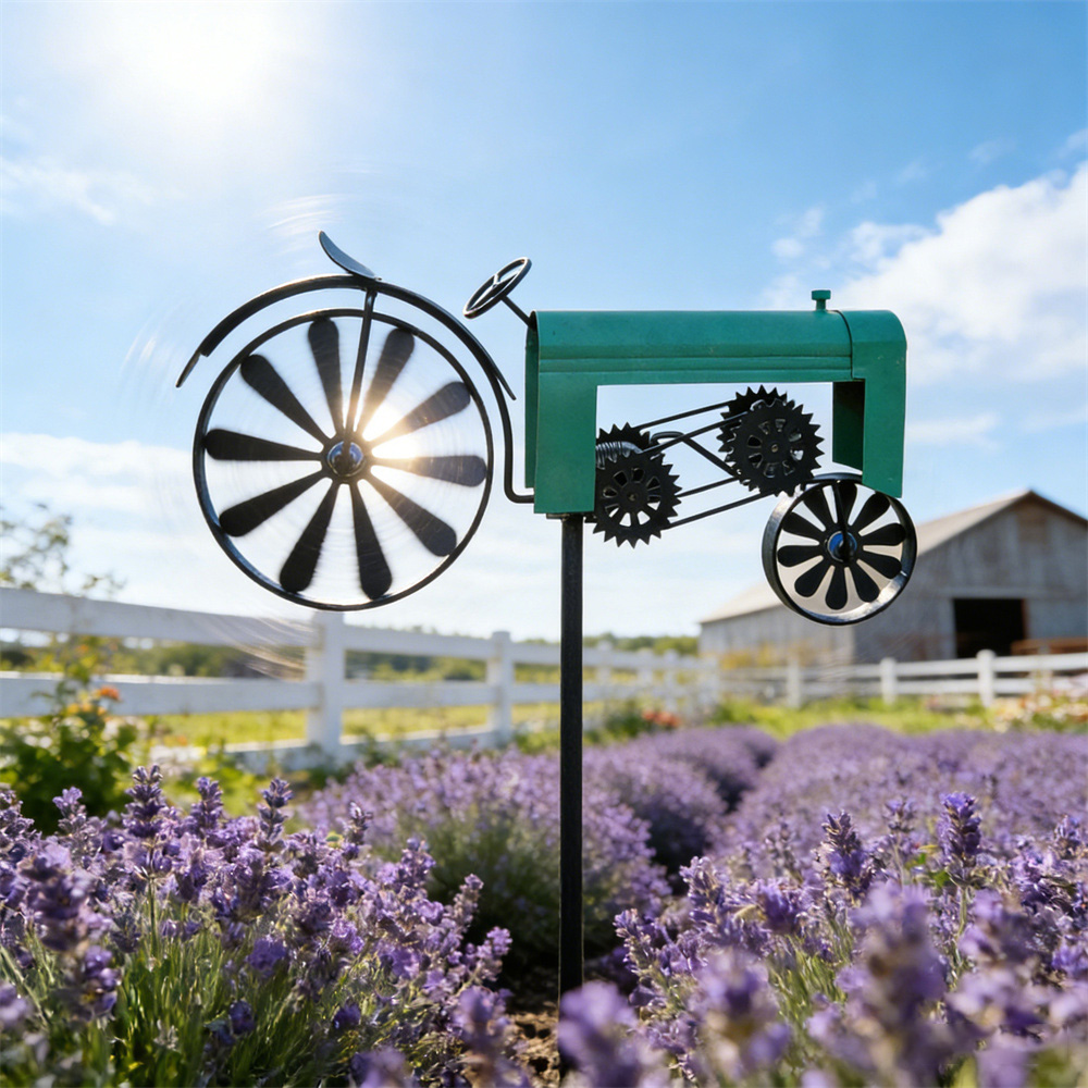 Classic Tractor Garden Wind Spinner