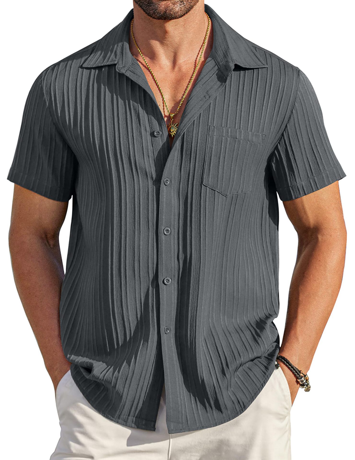 COOFANDY Men's Casual Button Down Shirts