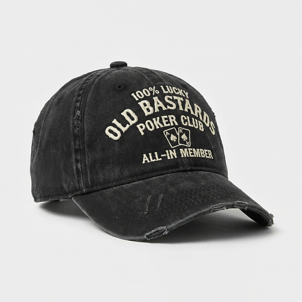 The “Old Bastards Poker Club” Official Cap — Made for players who dare to go ALL-IN.