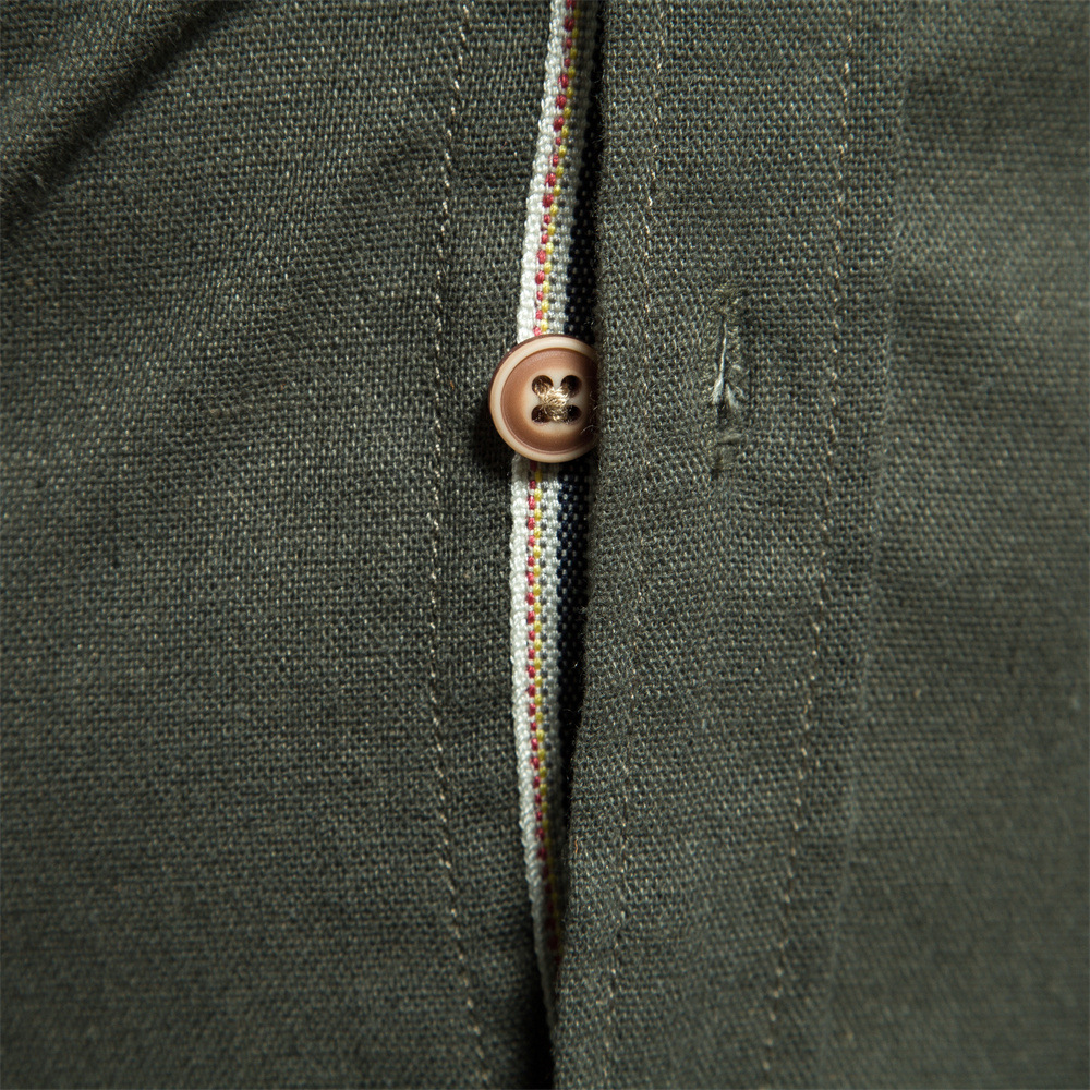 Men's Long Sleeve Lapel Shirt With Chest Pocket