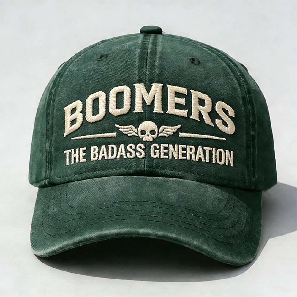 Boomers The Badass Generation Embroidery Cap