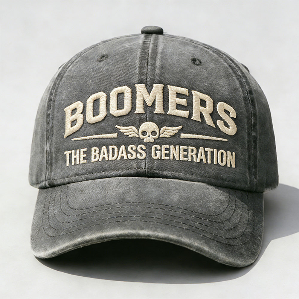 Boomers The Badass Generation Embroidery Cap