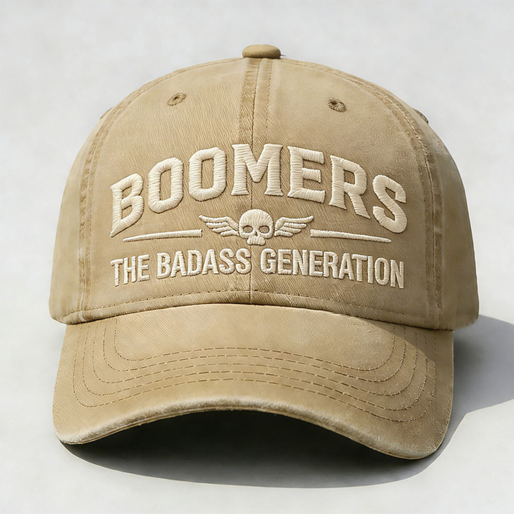 Boomers The Badass Generation Embroidery Cap