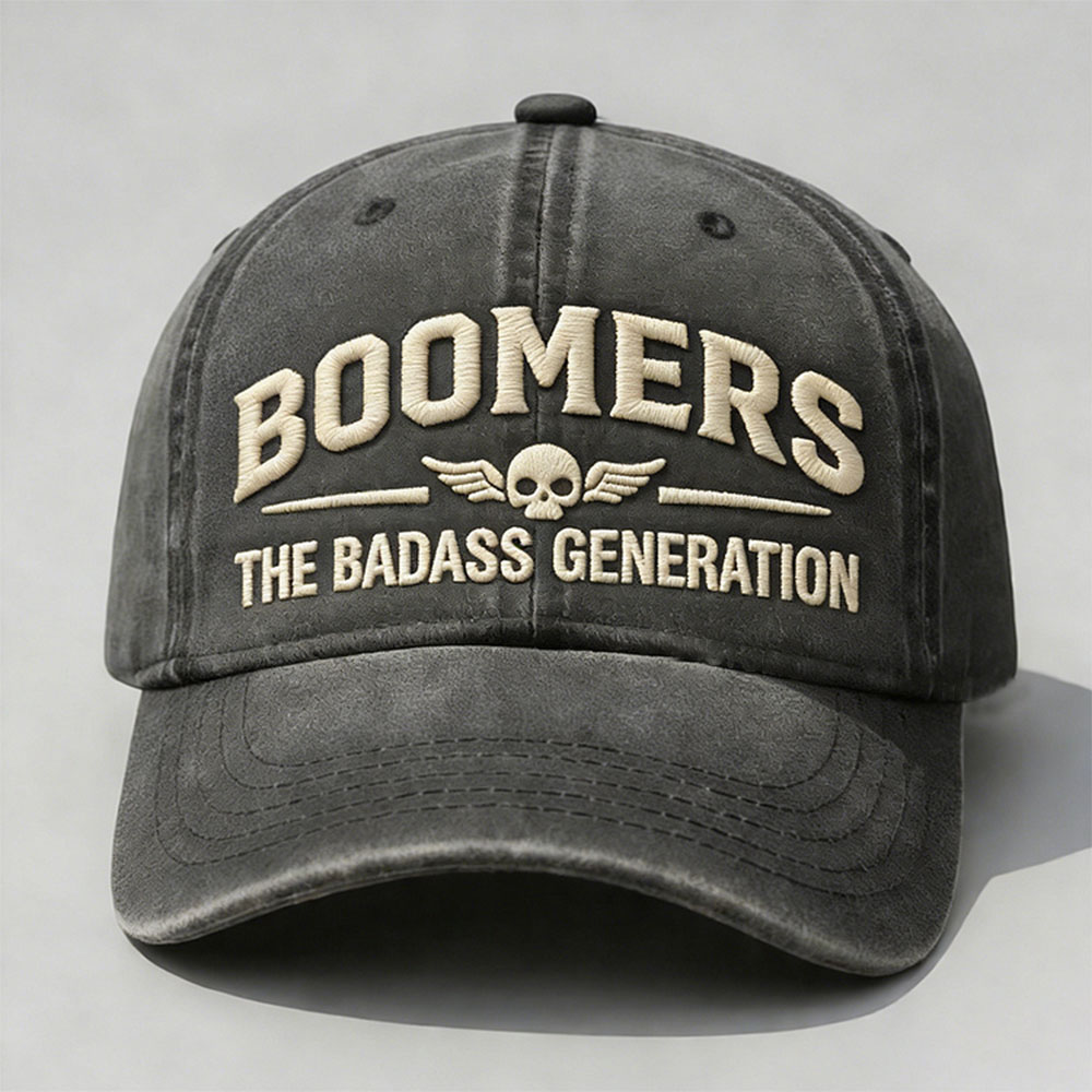 Boomers The Badass Generation Embroidery Cap