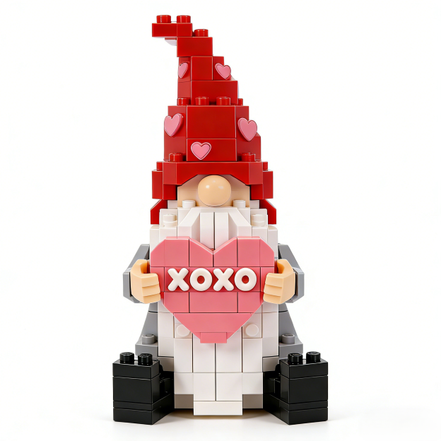 💗 The Love & XOXO Gnome Duo Building Block set