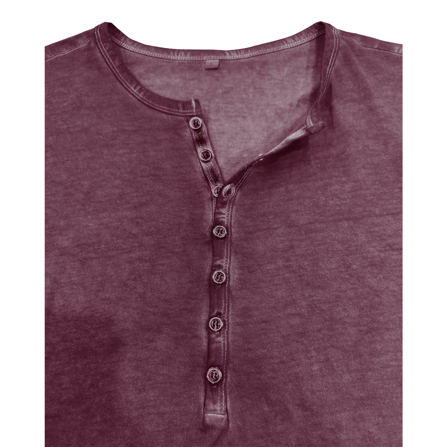 Vintage crew neck henley summer base layer outdoor short-sleeve T-shirt