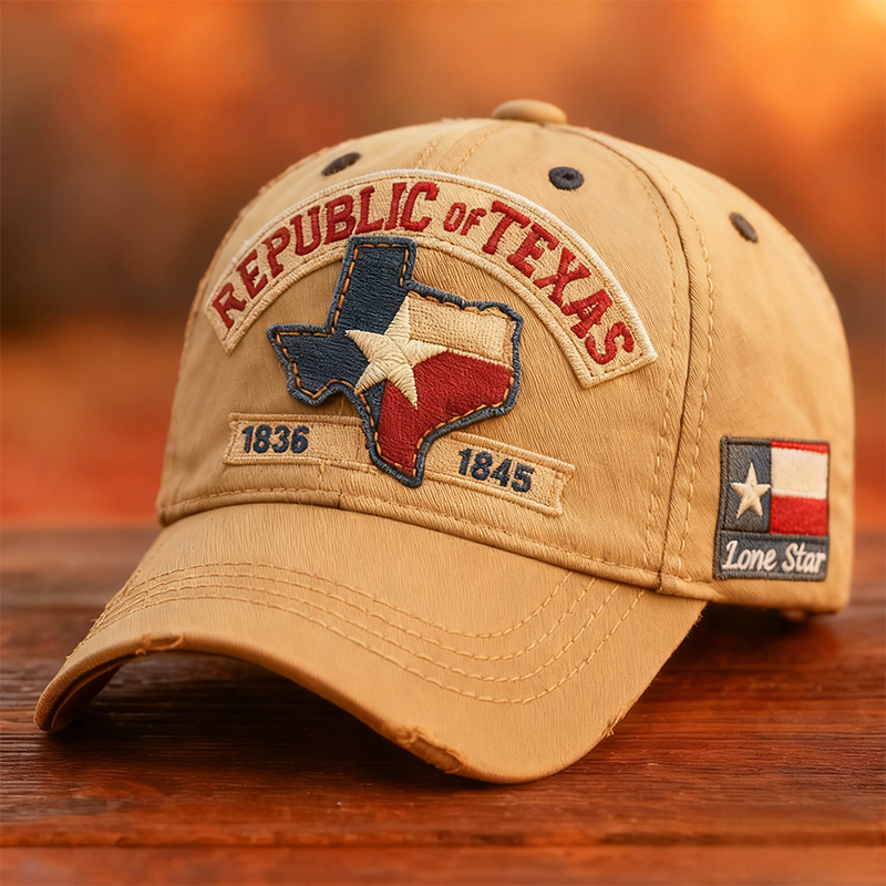 🔥LAST DAY 49% OFF -🤩"Lone Star Legacy" Texas Republic Cap
