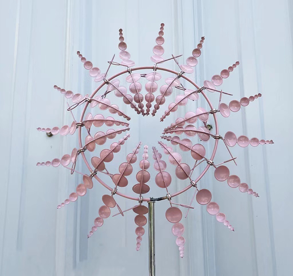 Metal Windmill 3D Kinetic Sculpture