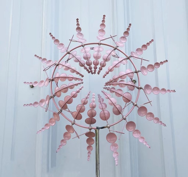 Metal Windmill 3D Kinetic Sculpture