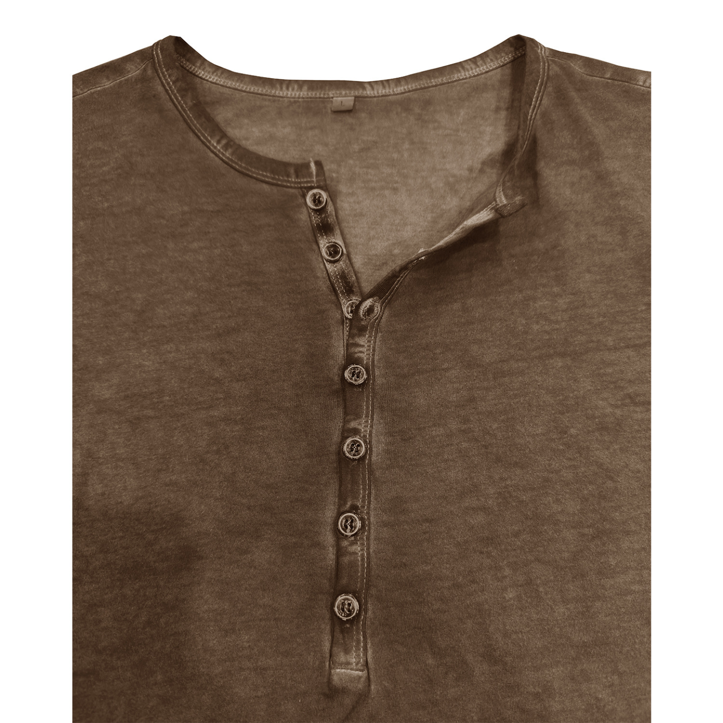 Vintage crew neck henley summer base layer outdoor short-sleeve T-shirt