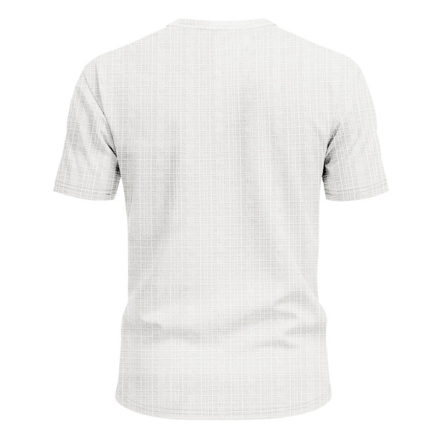 Linen-look Slubbed Loose-fit Breathable Sports Casual V-neck Short-sleeved Top