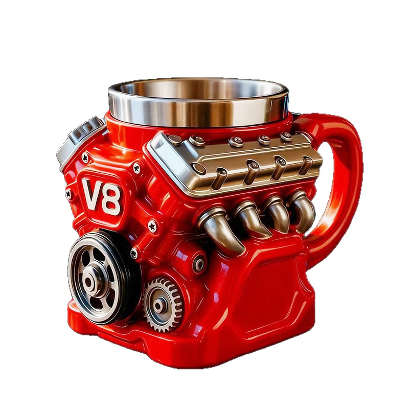 No Car Lover Can Resist Such a Thoughtful Gift – This Handcrafted 3D Engine Mug Fires Up Every Morning with Meaning and Style!