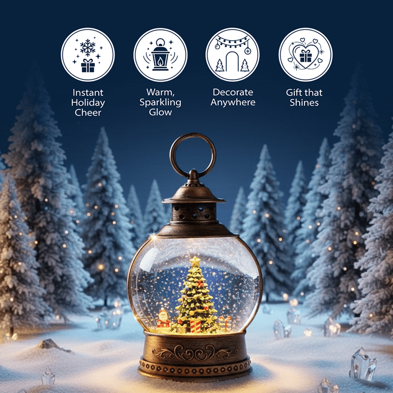This Musical Snow Globe Transforms Any Room Into Winter Wonderland “It's Mesmerizing!”