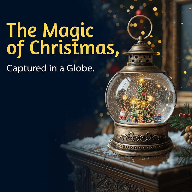 This Musical Snow Globe Transforms Any Room Into Winter Wonderland “It's Mesmerizing!”