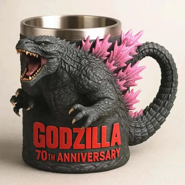 😊New Godzilla 70th Anniversary 3D Mug Beer Mug or Coffee Mug Best Gifts