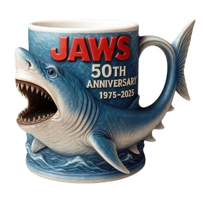 😊Jaws 50th Anniversary 3D mug