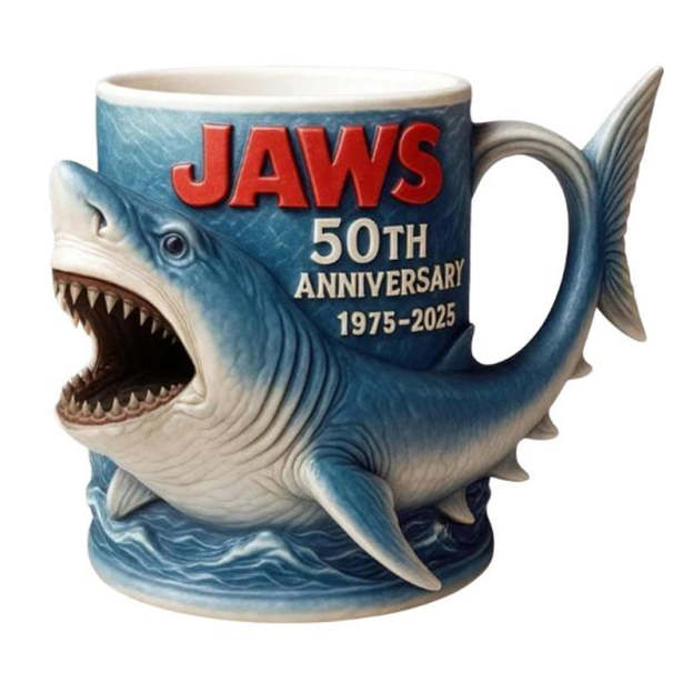 😊Jaws 50th Anniversary 3D mug