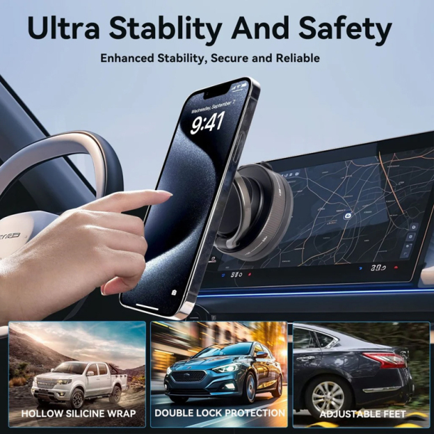 Mechrig Magsafe Suction Cup Magnetic 360° Rotation Ultra Stable Phone Holder