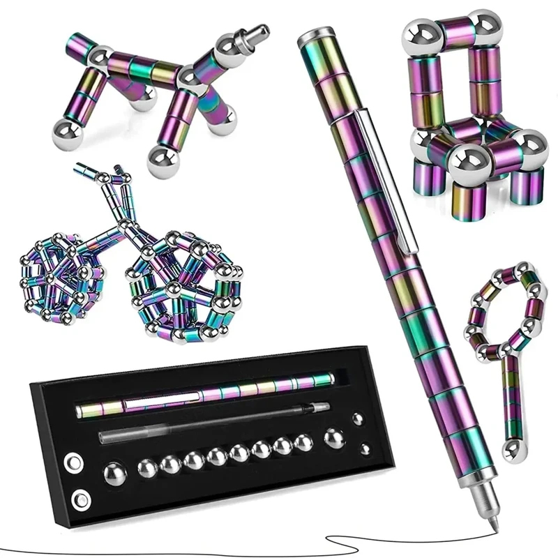 😊Magnetic Fidget Pen with LED Fidget Toys Pens
