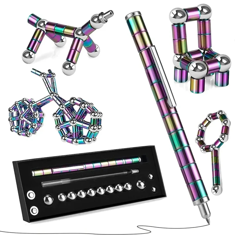 😊Magnetic Fidget Pen with LED Fidget Toys Pens