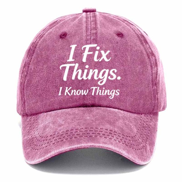 2026NEW 50% Off - I Fix Stuff & Know Things – The Cap for Problem-Solvers 🔧