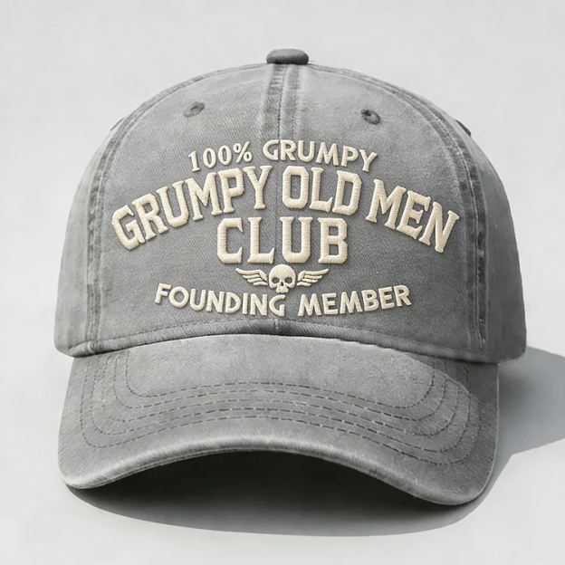 Grumpy Old Men Club Embroidery Cap
