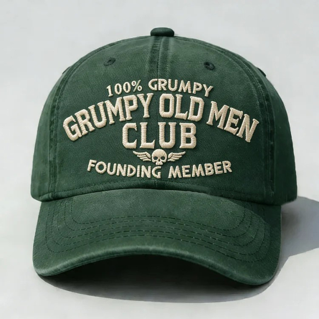 Grumpy Old Men Club Embroidery Cap