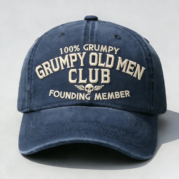 Grumpy Old Men Club Embroidery Cap