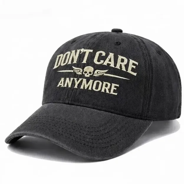 Don't Care Anymore Embroidery Cap