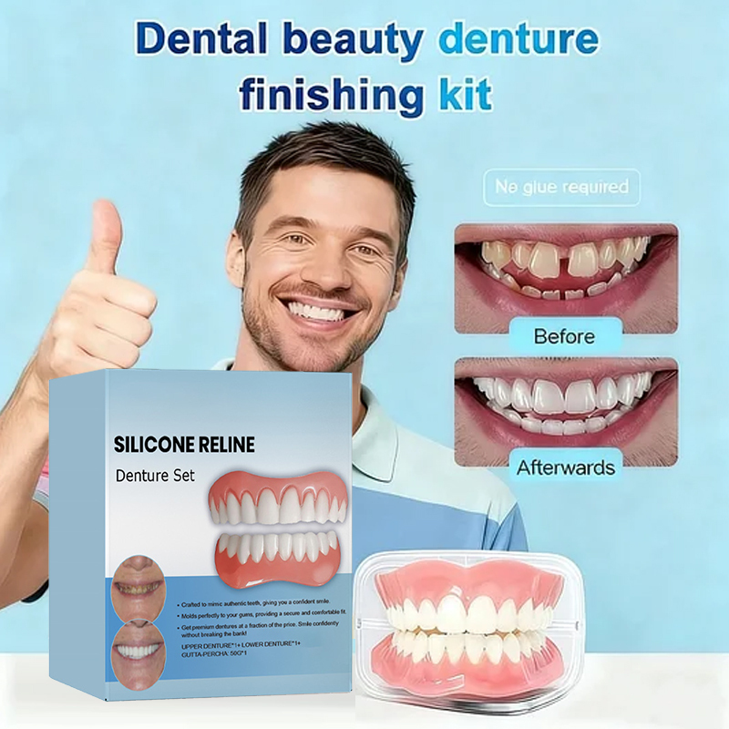 🔥Ends Today: 70% OFF! 🦷Custom-Fit Full Functional DenturesMake you more confident