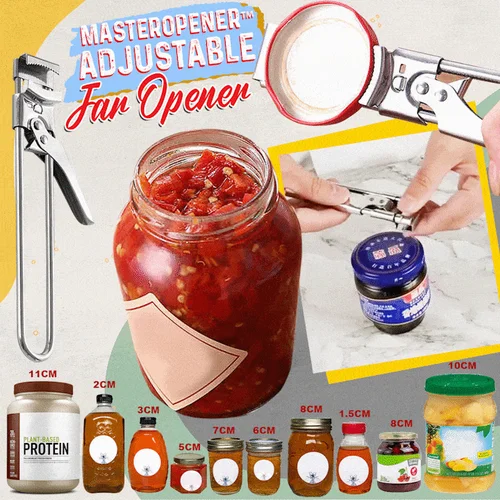 🔥100K+ Sold - Adjustable Stainless Steel Jar Opener