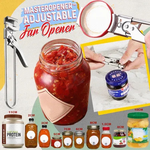 🔥100K+ Sold - Adjustable Stainless Steel Jar Opener