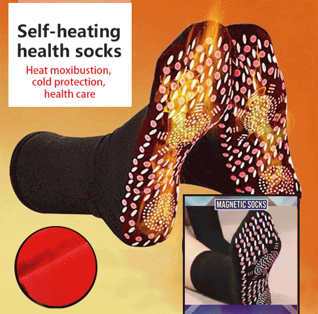 BUY 1 GET 1 FREE - Tourmaline Heating Health Socks