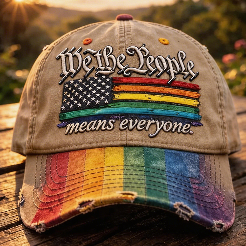 🔥Last Day 49% OFF -Rainbow Pride Month Gay Art Print Hat-GD