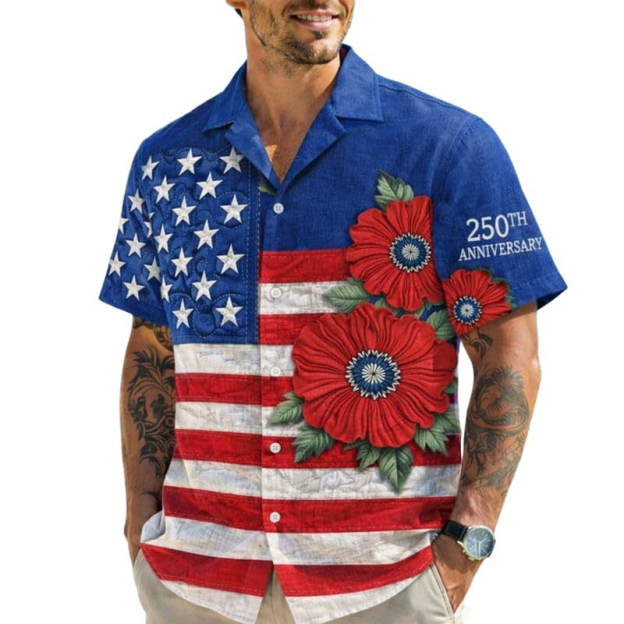 USA 250 Anniversary Eagle 1776-2026 Hawaii Shirt