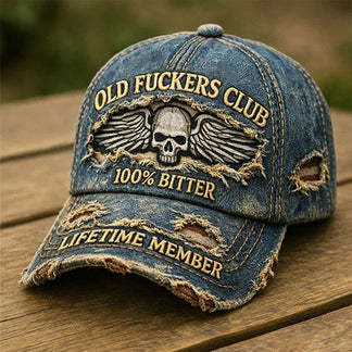 🎄New Year 50% OFF❤️Old Fuckers Club-Vintage Baseball Cap🎁