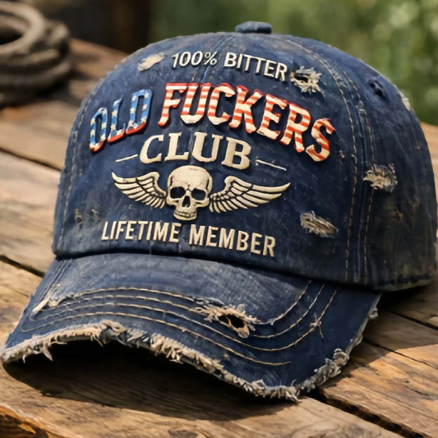 🎄New Year 50% OFF❤️Old Fuckers Club-Vintage Baseball Cap🎁